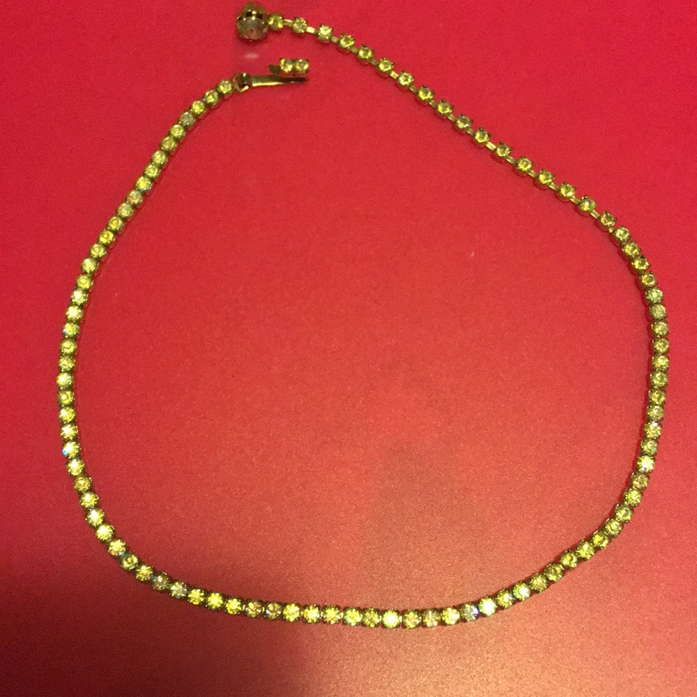 Vintage rhinestone necklace beautiful clasp - Picture 2 of 3